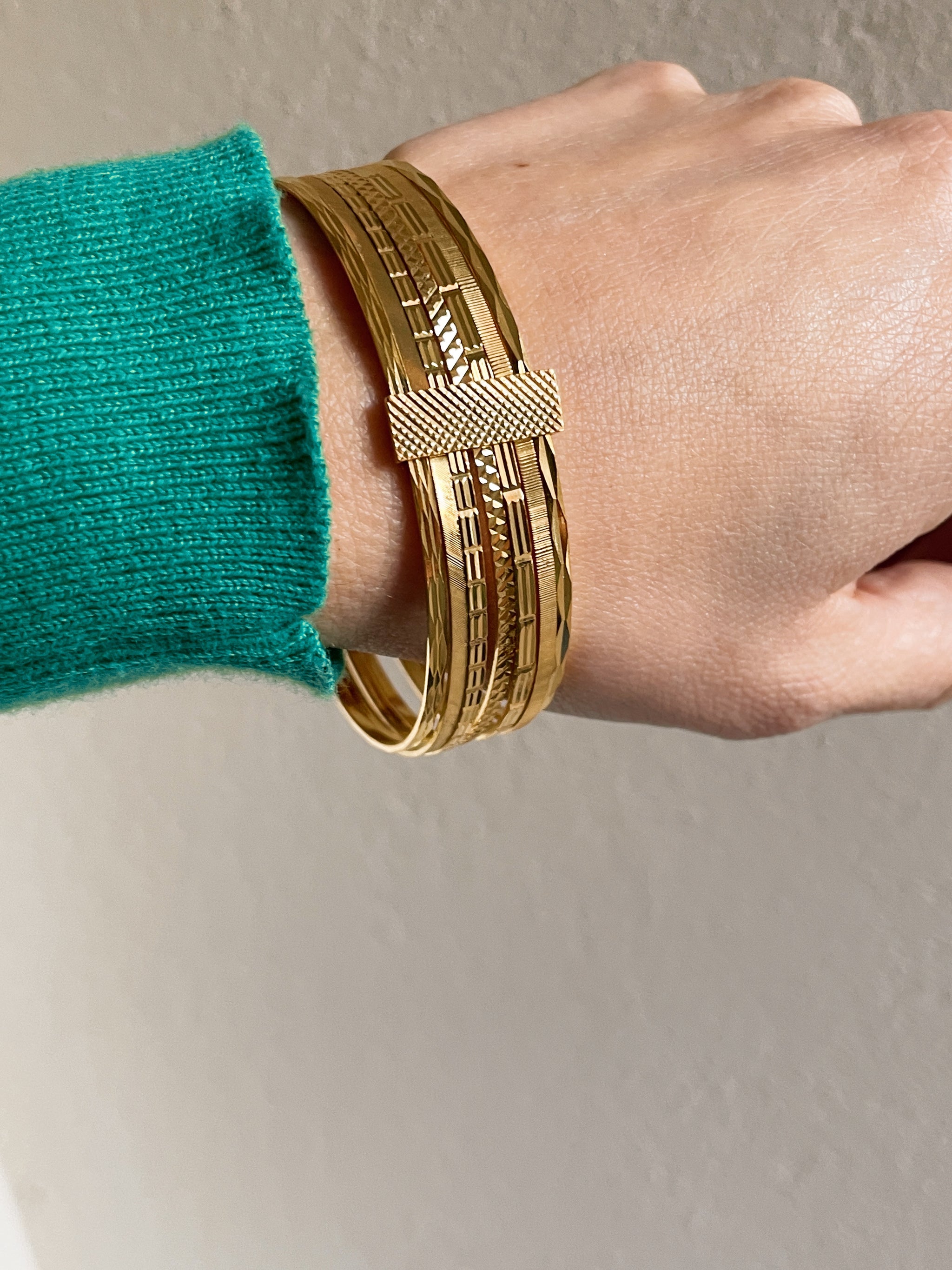Sterling Silver Seven Day Bangle – Liberal Jewellery