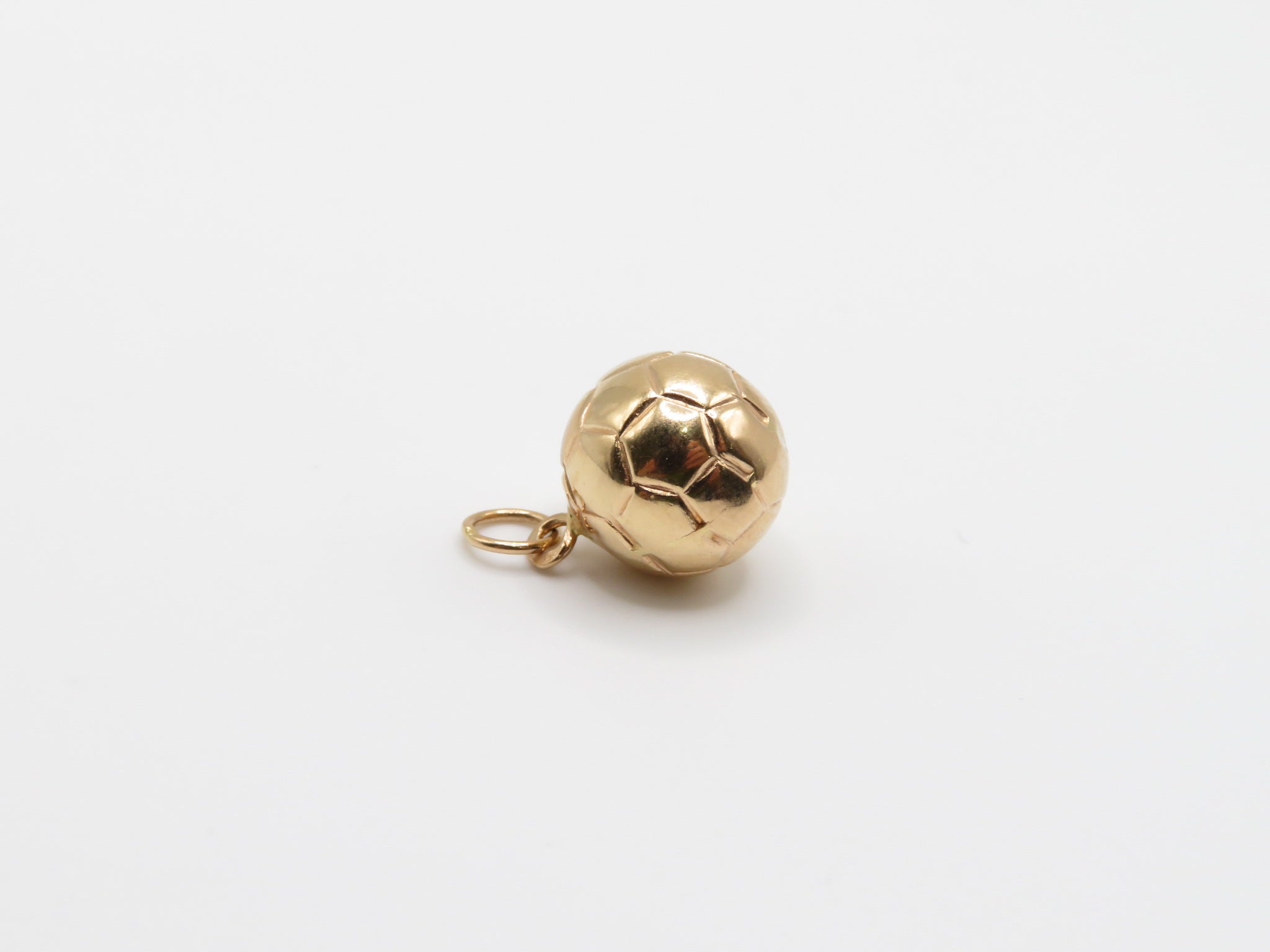 Yellow Gold Soccer Ball Charm – Liberal Jewellery