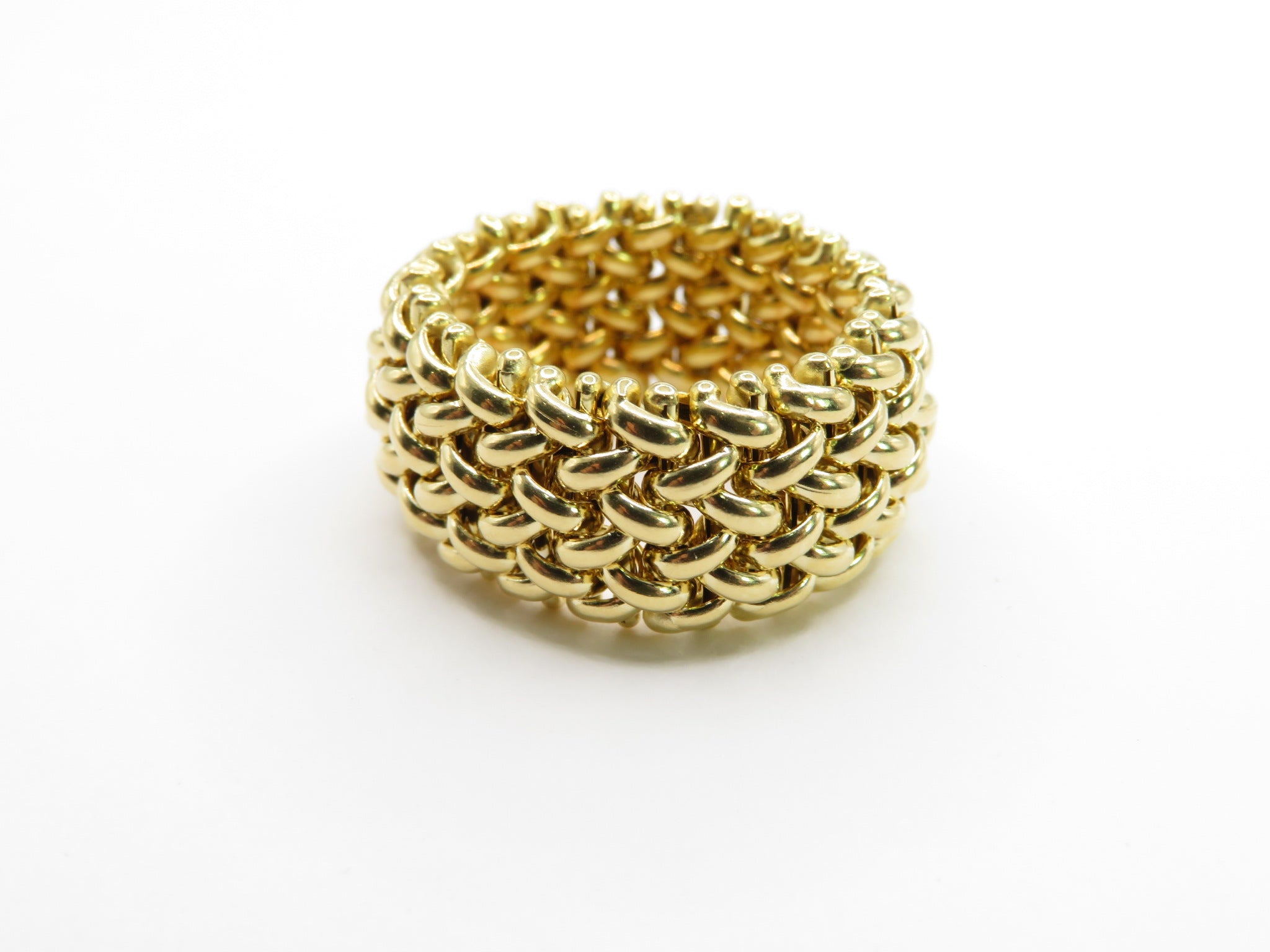 14k Yellow Gold Mesh Ring – Liberal Jewellery - Main Image