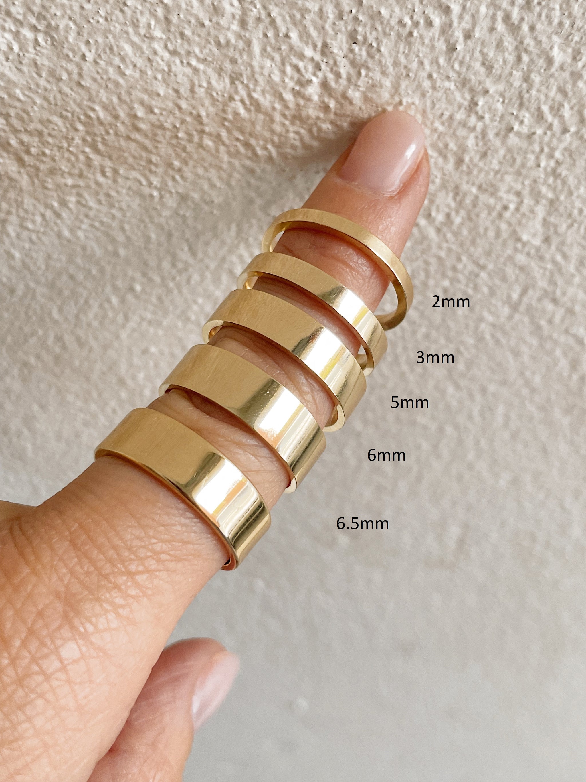14k Yellow Gold Cigar Band – Liberal Jewellery