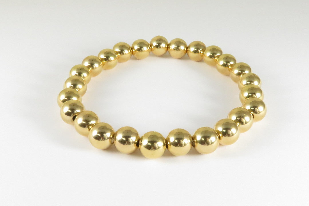 Thin Gold Filled Bead Bracelet -2mm