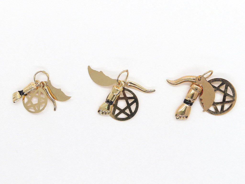Set of 5 Lucky Charms in gold plated Silver – Luisa Paixao
