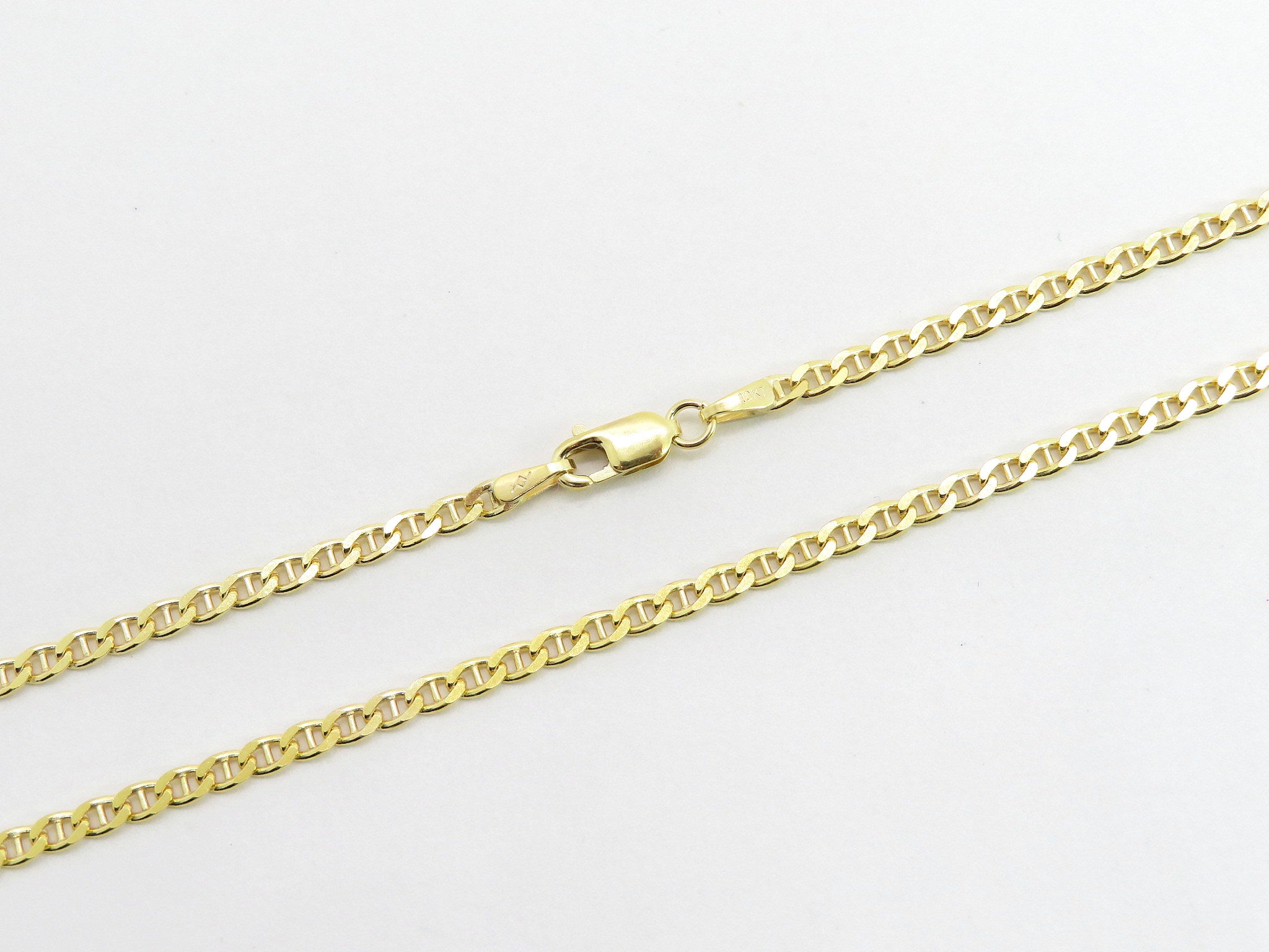 14k Gold Over Solid 925 Sterling Silver Figaro Chain Or Bracelet ITALY  4-10mm