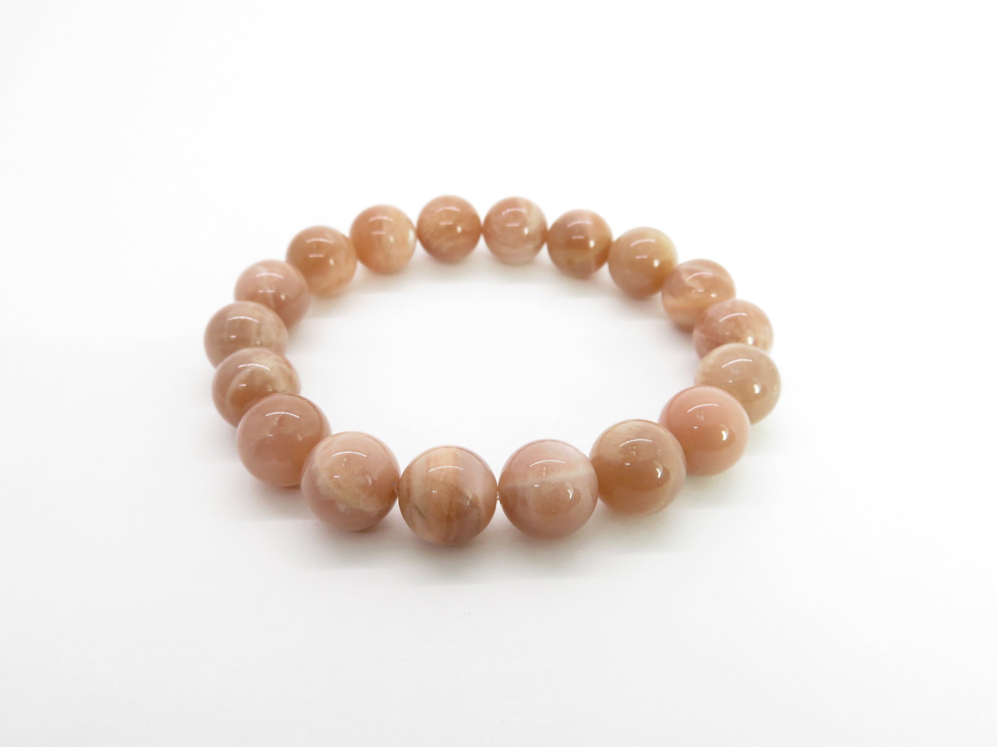 Pink Moonstone Stretch Bead Bracelet – Liberal Jewellery